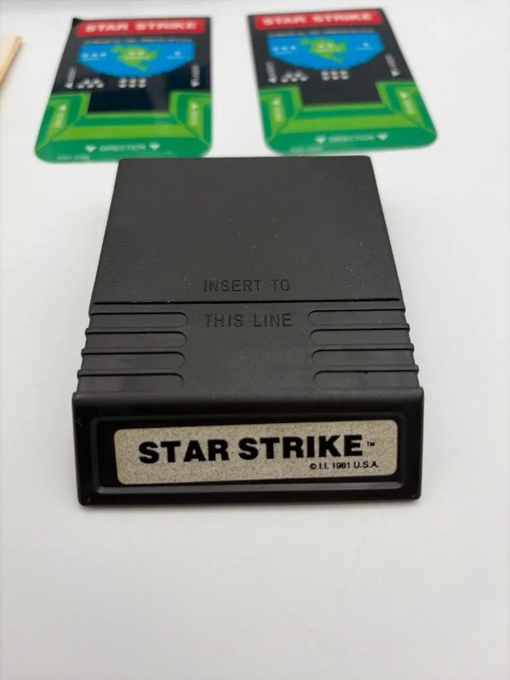 Star Strike (Mattel Intellivision 1981) Complete w/ Box Manual + 2 Overlays CIB